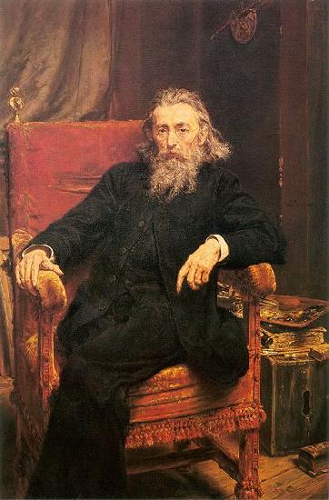 Jan Matejko Matejko-Auto portrait oil painting picture